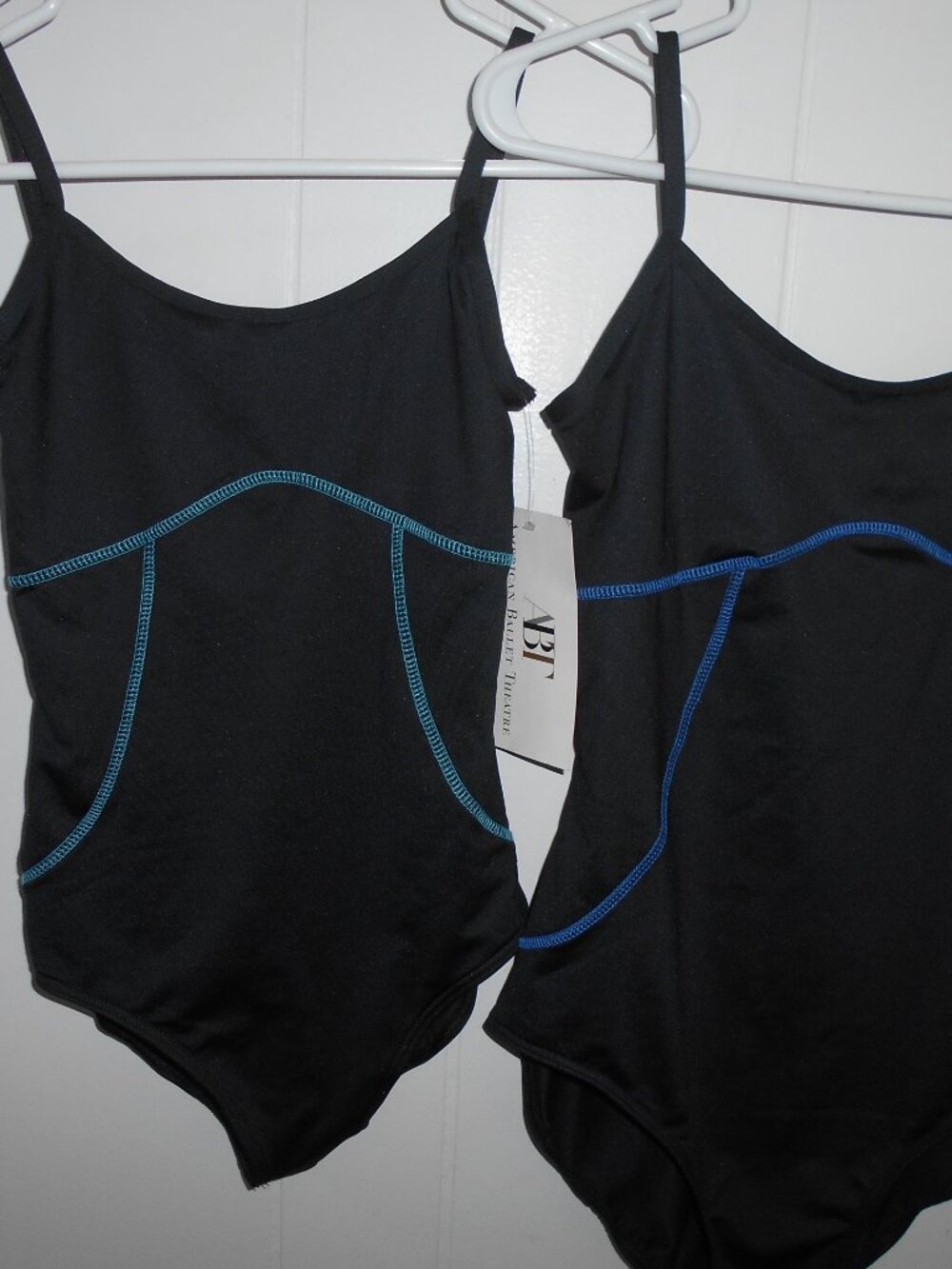 Camisole Leotard- Blue or Teal Trim-NWT